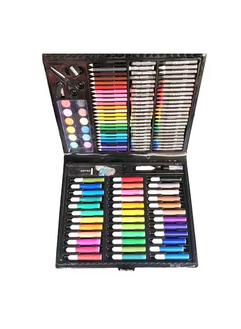 Toyland 1 PC-150 Piece Art Set for Kids – Complete Drawing & Painting Kit with Markers, Crayons, Oil Pastels, Watercolors and Accessories - Image 2